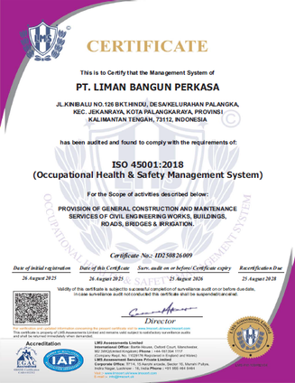 Sertifikat ISO 45001:2018